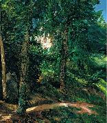 Wilhelm Trubner Castle Grounds in Lichtenberg in Odenwald oil on canvas